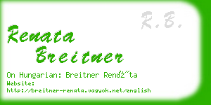 renata breitner business card